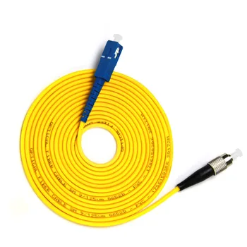 Гибкий провод оптического волокна SC/UPC-FC/UPC Симплексный Диаметр 3 мм Длина однорежимного шнура 1 М 2 М 3 М или Принимайте Индивидуальные настройки