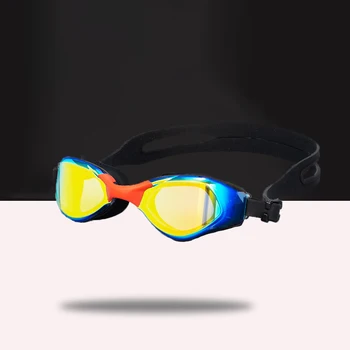 Взрослые, подростки, водонепроницаемые противотуманные силиконовые очки для плавания, профессиональные очки для водных видов спорта, очки для дайвинга, плавательные очки