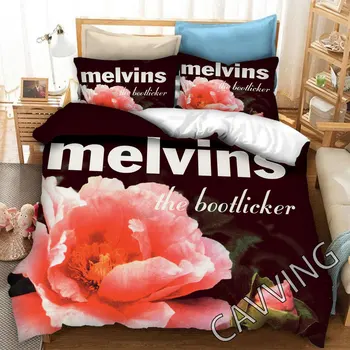 Комплект постельного белья с 3D принтом Melvins, пододеяльники и наволочки, стеганое одеяло (размеры США/ЕС/AU)