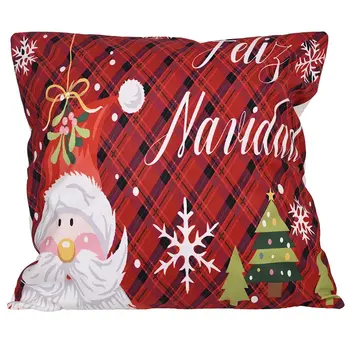 Рождественский декор Наволочка Санта Клаус Милые Снеговики Рождественская подушка Наволочка для дивана Украшение спальни Наволочка