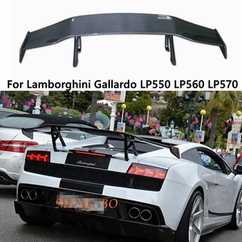 Для Lamborghini Gallardo LP550 LP560 LP570 2008 2009 2010 2011 2012 Настоящий Карбоновый Спойлер Заднего Багажника FRP