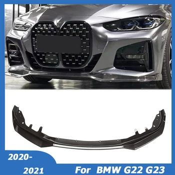 Для BMW G22 G23 4 Серии 2020 2021 Передний Бампер Для Губ Обвес Спойлер Боковой Сплиттер Защитная Крышка Аксессуары Для Тюнинга