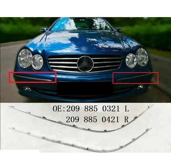 Хромированная отделка яркой полосы переднего бампера для Mercedes Benz CLK Class W209 OEM 209 885 0321 L 209 885 0421 R