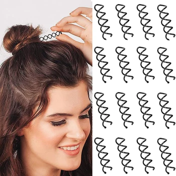 Спиральные заколки для волос, металлические шурупы для булочек, 8 упаковок заколок для укладки волос, самодельная заколка для волос, пучок для женщин, пучок для волос