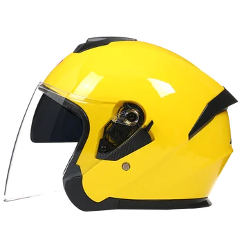Винтажный Шлем С Открытым Лицом, Полнолицевой Шлем Moto Chopper В стиле Пузыря, Мотоциклетный Шлем Casco Moto 3/4 Jet Wind Face Shied Dot Одобрен