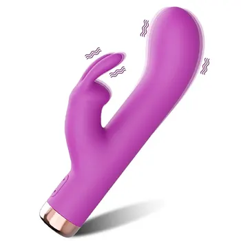 Мощный вибратор с кроликом, Женский стимулятор клиторального оргазма, Точка G, фаллоимитатор, силиконовая секс-игрушка для взрослых, женский мастурбатор
