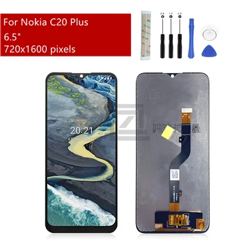 Для Nokia C20 Plus ЖК-дисплей С Рамкой Дигитайзер В Сборе Для Nokia C20 + Замена Сенсорного экрана Запчасти для ремонта 6,5