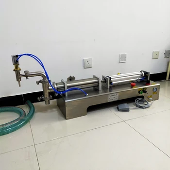 Автоматическая машина для наполнения жидкостью с ленточным конвейером с одной головкой может с высокой точностью определять высокую температуру и термостойкость