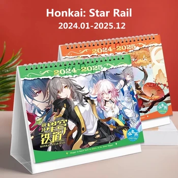 Игра 2024 Honkai: настольный календарь Star Rail Дэна Хенга, 7 марта, персонажи мультфильмов, двойные календари, планировщик ежедневника