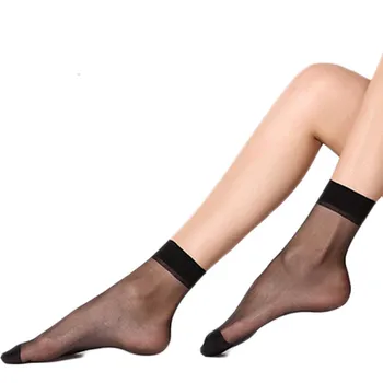 Короткие чулки в европейском и американском стиле, тонкие носки из 5D хрустального шелка, летние женские носки, впитывающие пот.