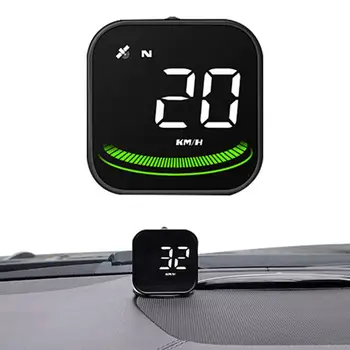 Автомобильный HUD-дисплей Спидометра на лобовом стекле автомобиля, дисплей Спидометра на лобовом стекле, GPS-навигация, компас, светодиодные дисплеи скорости