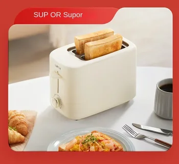 Хлебопечка Subor, Компактный Тостер на 2 ломтика, Бытовая Машина Для приготовления завтрака, 6 Настроек подрумянивания, 220 В