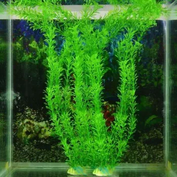 1 шт. Искусственные подводные растения, украшение для аквариума, Зелено-фиолетовые Украшения для просмотра водной травы, Аксессуары для домашних животных