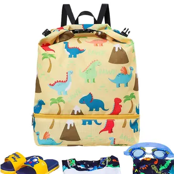 Детская сумка для плавания Влажная сухая водонепроницаемая сумка для хранения для детей, рюкзак для фитнеса, пляжная сумка через плечо, рюкзак