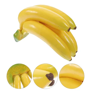 Искусственная реалистичная Банановая пена Имитация желтых Бананов Реалистичная Банановая гроздь Поддельные Фрукты Еда Реквизит для фотосессии Домашний Дом