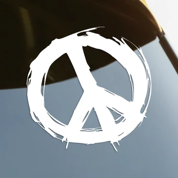 15-сантиметровая виниловая наклейка со знаком мира, автомобильная наклейка, водонепроницаемые и солнцезащитные автомобильные декорации на бампер кузова, заднее стекло