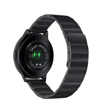 22 мм 20 мм Металлический Ремешок Для Samsung Watch 3/4/5 Gear S3/Активных Huawei Watch 3/GT3-2 Магнитный Браслет Amazfit GTR/Stratos/GTS Band