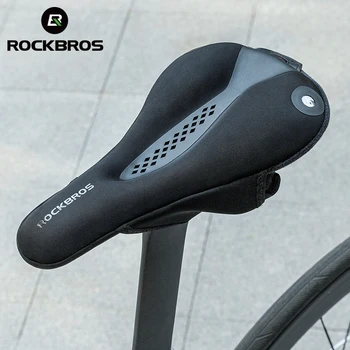 Чехол для велосипедного седла ROCKBROS MTB с задним фонарем Сиденье дорожного велосипеда С Дышащей удобной подушкой Велоспорт  