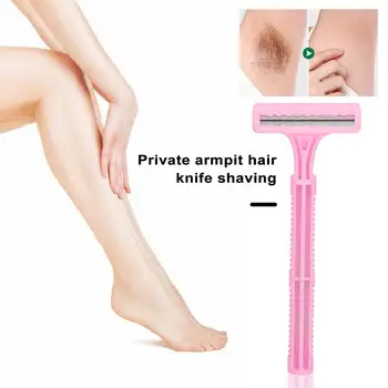 Портативный триммер для волос, инструмент для бритья подмышек, эргономичная ручка, бритва для волос подмышек, набор бритв, Безболезненный для гладкой