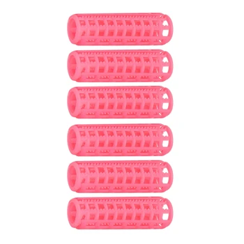 48 шт. Розовых пластиковых роликовых бигудей для укладки волос своими руками