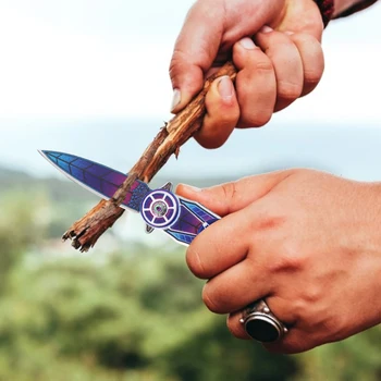 Карманный Складной Нож Открывалка Для Бутылок Брелок-Шарм Инструмент Выживания