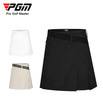 Женская юбка для гольфа PGM 2023, Летние Быстросохнущие Леггинсы С Дышащим ремешком, Эластичная юбка-трапеция в пол, Одежда для гольфа для Женщин XS-XL QZ086
