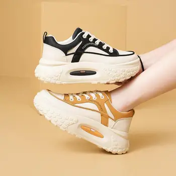 Уличная Женская Повседневная обувь Тренд 2023 Дышащие Роскошные Дизайнерские Массивные Кроссовки Модная Женская Спортивная обувь Tenis Feminino