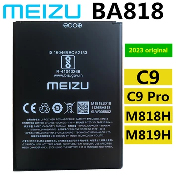 100% Оригинальный аккумулятор BA818 емкостью 3000 мАч для смартфона Meizu C9 Pro M819H C9 M818H