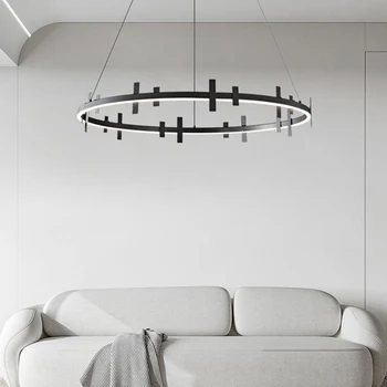 Итальянские минималистичные светильники Современные подвесные светильники для гостиной Новые атмосферные светильники из меди для спальни и столовой