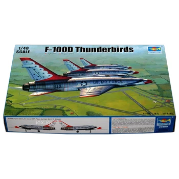 Трубач 02822 1/48 ВВС США F100D F-100D Thunderbirds Авиашоу Самолет Игрушка-Самолет Пластиковая Сборка Модельный Комплект