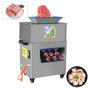 Горячая распродажа, Мини-портативная автоматическая машина для нарезки мяса ломтиками для нарезки кубиками
